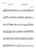Concerto for Cornet, Baritone and Organ, Mov.III - Parts